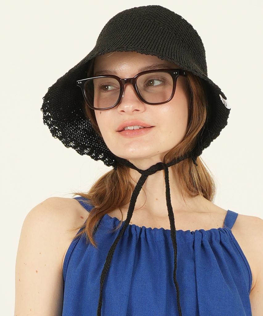 THE-ABON Beach Reef String Bucket Hat Sky Blue