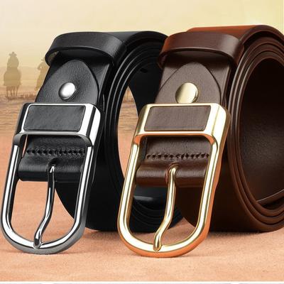 Men's Fashion Belts 125cm High Quality PU Material Waistbands Zinc Alloy Buckle Fashion Belts Men's Suit Accessories
