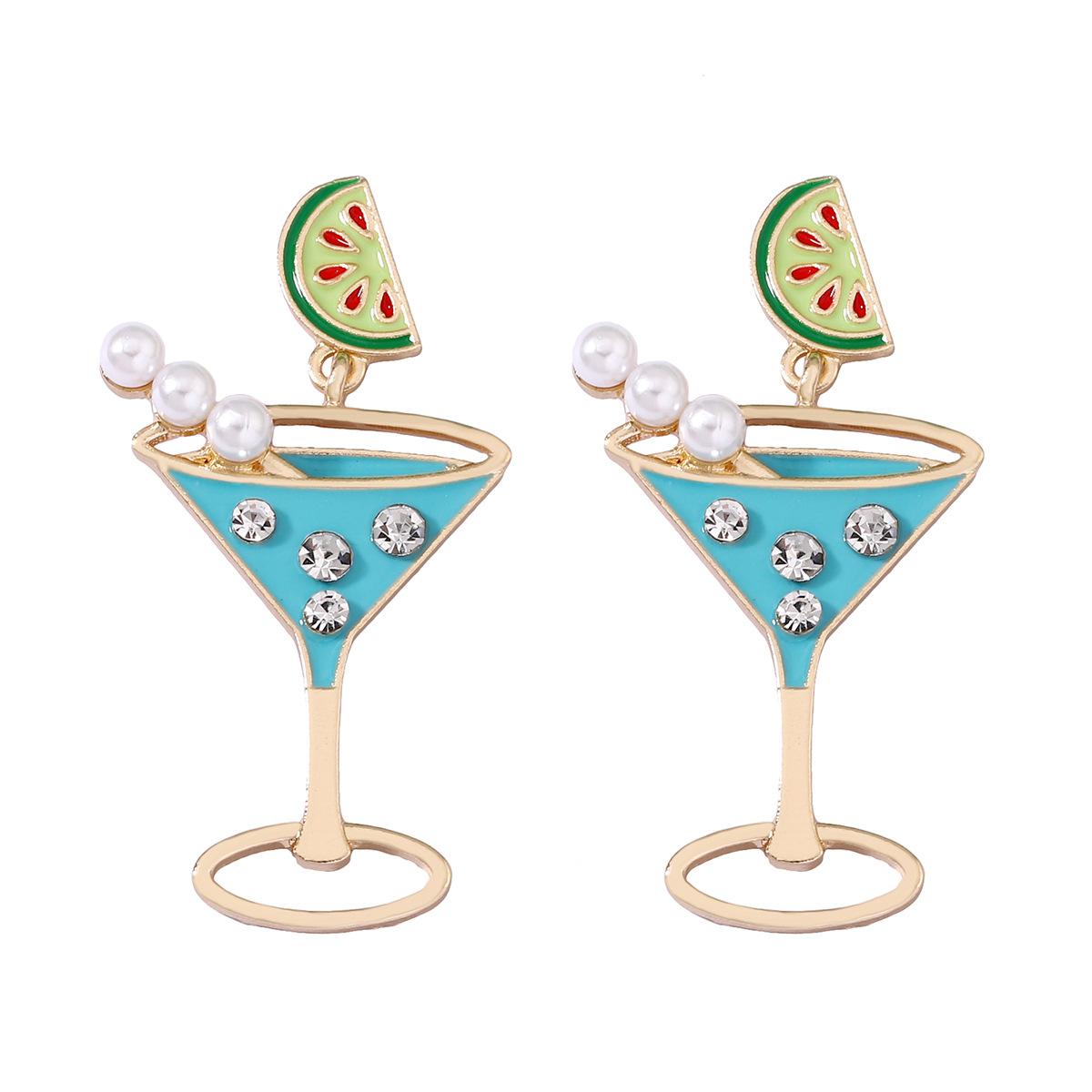 

Модные серьги 2024 года, хит продаж, серьги с бриллиантами, серьги в виде бокала шампанского, серьги в виде бутылки вина для вечеринки PD1989 синий