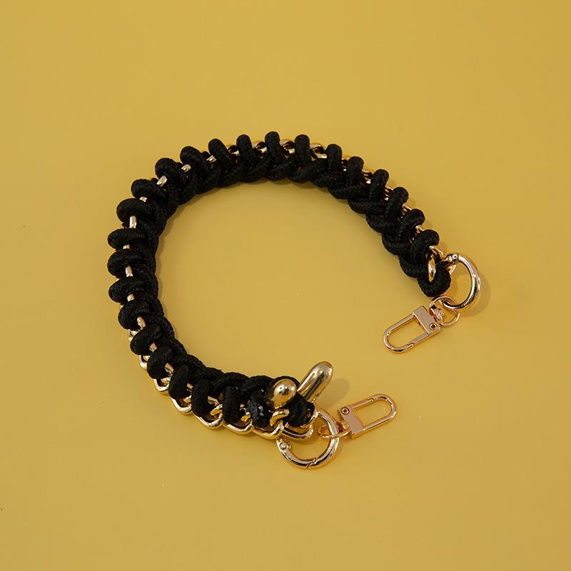 DIY Lady Handbag Braided Bag Straps Handmade Rope Woven Design Short 40cm Length Bag Strap Easy Matching Chain Shoulder Bag Belt