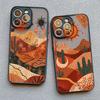 Mountain and Water Painting Phone Case For iPhone 11 12 Mini 13 Pro Max 17 16 Pro Max 14 15 Pro Max Plus Bumper Shockproof Cover