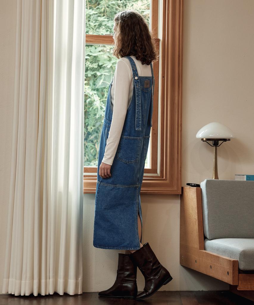 ZEROSTREET [2Tipi] Salopette di Jeans Vestito / Blu