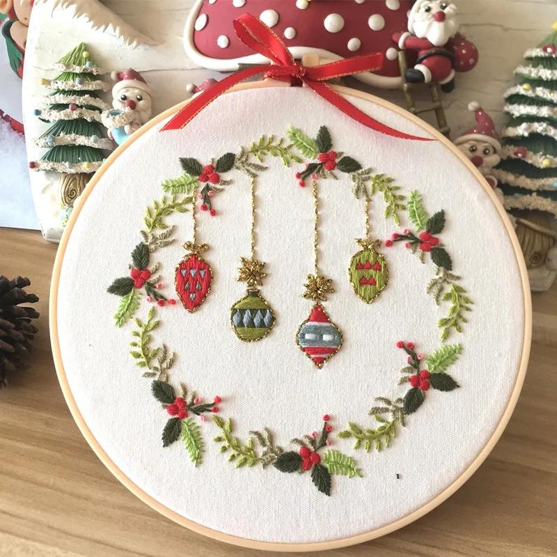 

Embroidery Diy Material Package Cross Stitch Kit Handmade Beginner Christmas Thread Embroidery S335