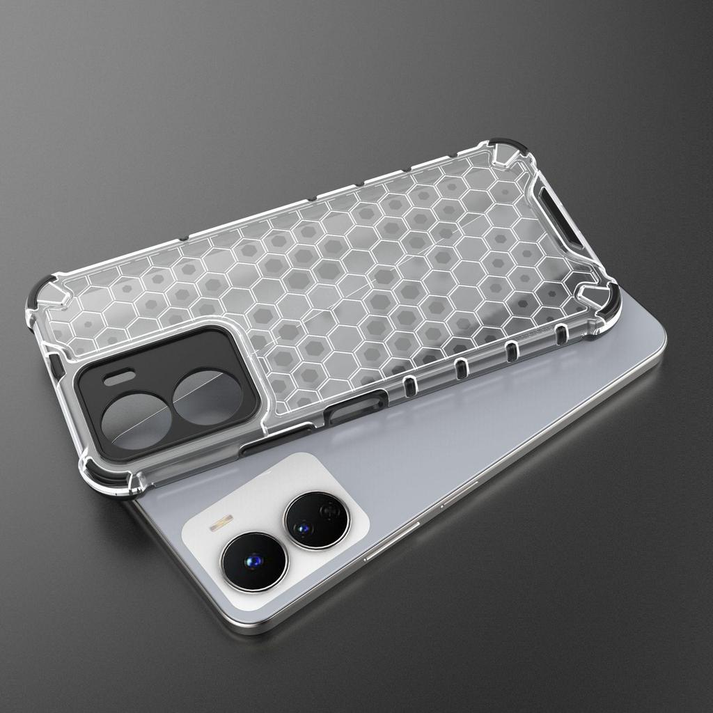 Vivo Y16 4G Honeycomb Drop-Proof Phone Case, Four-Corner Protection