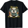 Funny Bulldog Dog Hippie Gift Unisex T-Shirt