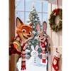 Disney Diamant Painting Nick Judy Weihnachtsthema Diamant Painting Zeichentrickfilm Kreuzstich Handgemachtes Geschenk, Heimdekoration