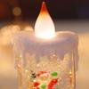 Christmas Luminous Candle Lights Creative Flowing Water Lights Desktop Ornaments Christmas Children's Gift Decorations