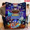 Sonic Skin Comfy Flannel Household Blanket Anti-wear Long Lasting Pretty Room Ornament Thanksgiving Gift Choice THW