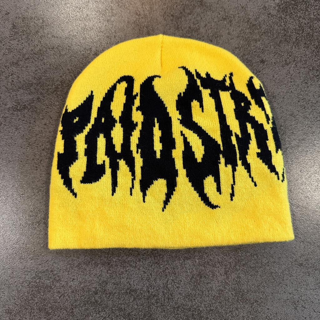 Urban Style Alphabet Beanie For Men Women Winter Knit Cap With No Warmth Brim