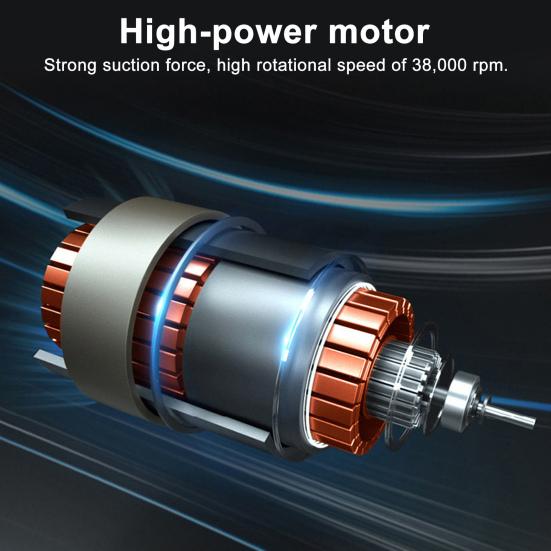 Cordless Vacuum Cleaner with Powerful Motor Strong Suction Low Noise Rechargeable Handheld Vacuum Cleaner Dust Remover