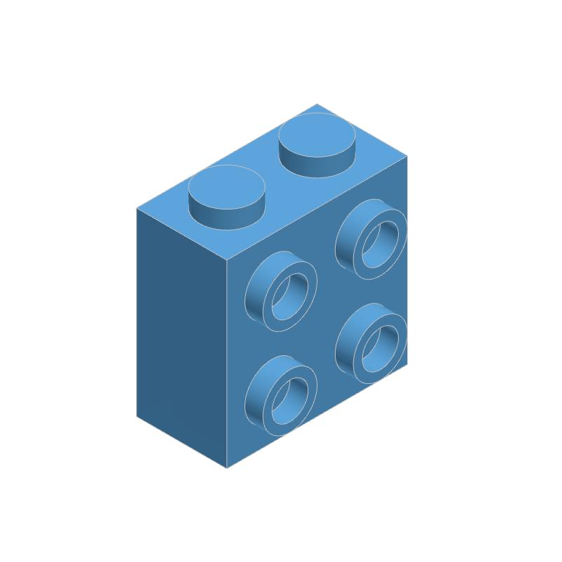 10PCS 22885 1x2x1 2/3 featuring Studs on 1 Side Block Moc Works With featuring Brick DO IT YOURSELF Children's Toy Assembly