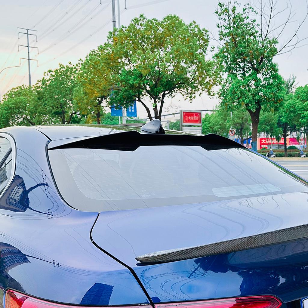Car Rear Trunk Roof Spoiler Wing Lip For Alfa Romeo Giulia 2015-2025 Tail Tailgate Upper Deflector Splitter ABS