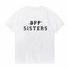 Bff Sisters Letters Printing Tee Casual Solid Color Best Friends Matching TShirt Girls Fashion Tumblr Best Sister Tee