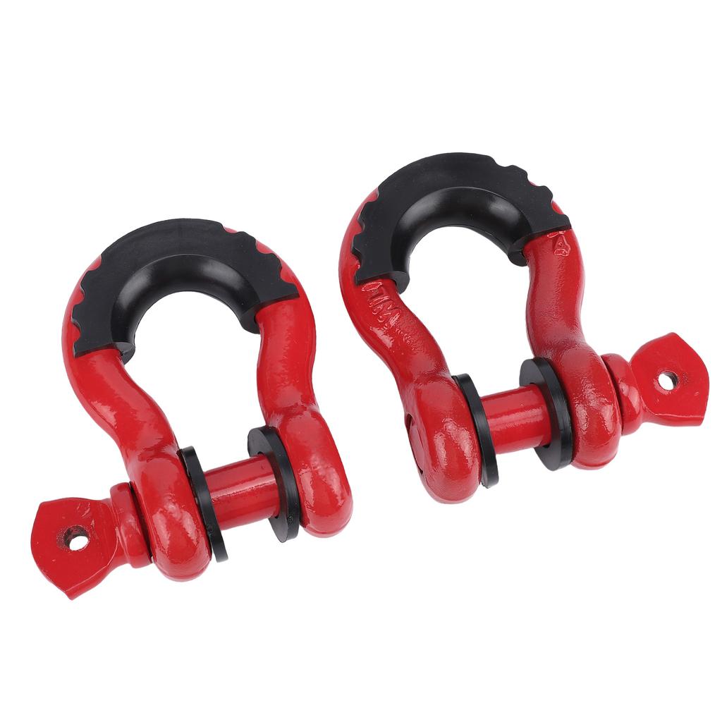 2Pcs D Ring Shackle 3 4in Heavy Duty Off Road Recovery 4.75T Break Strength for Trailer Winch Tow Strap Truck Vehicle