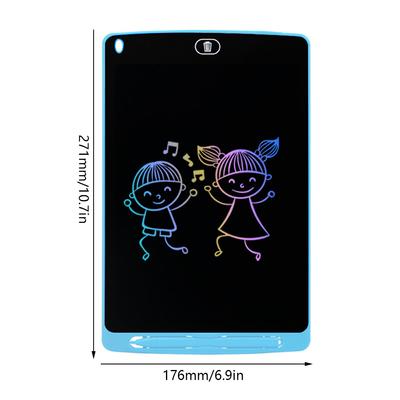 New 10 Inch LCD Writing Tablet Reusable Colorful Doodle Board for Kids, Blue