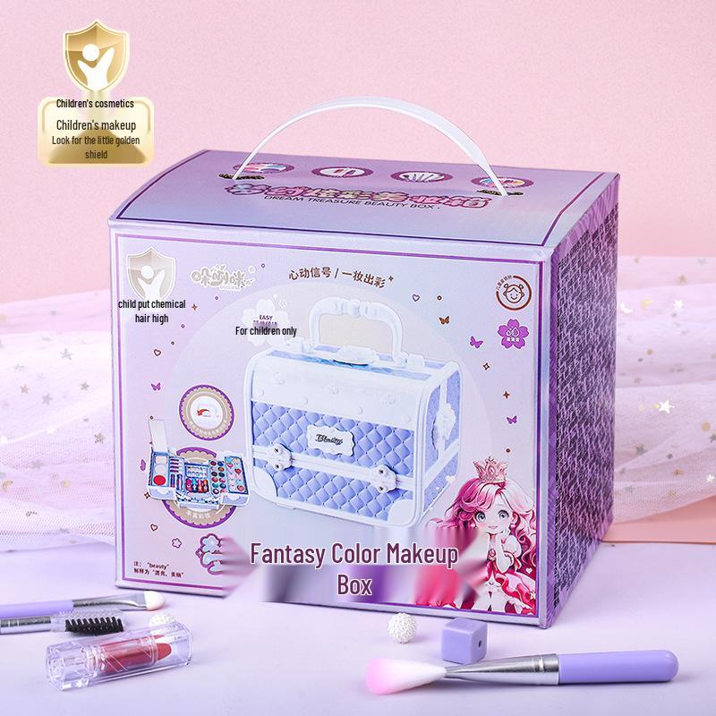 Princess Makeup Set for Girls - Complete Eyeshadow and Gift Box Toy.