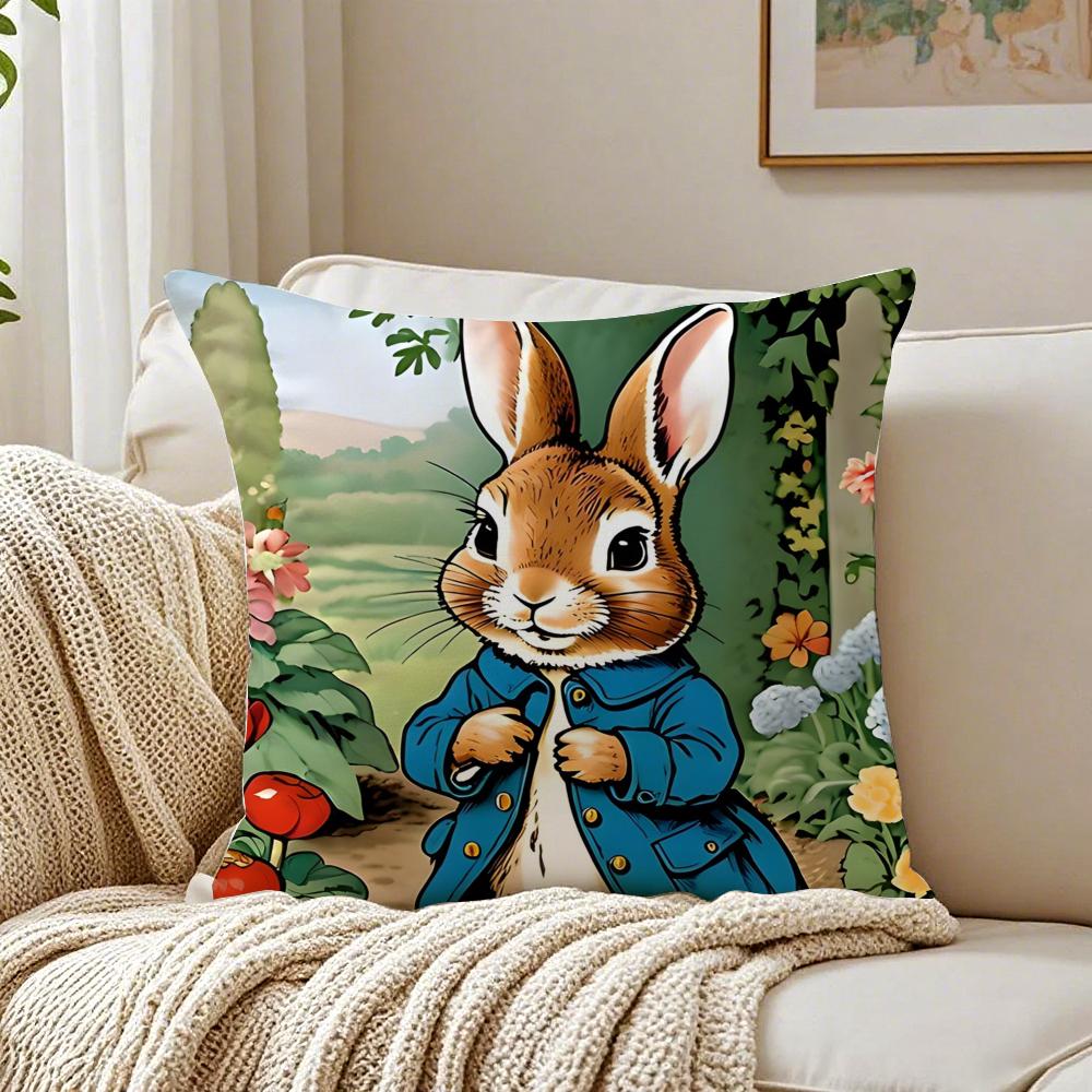 Cartoon Character CutePeter RabbitSmart Cushion Cover Pillowcase Antidustmite living Room Sofa Decor Cushion Room