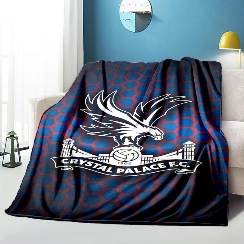 Crystal Fc Crest Printed Throws Blanket Soft Flannel Blankets for Couch Bed Gifts for Men Women Picnic Blanket Christmas Gifts