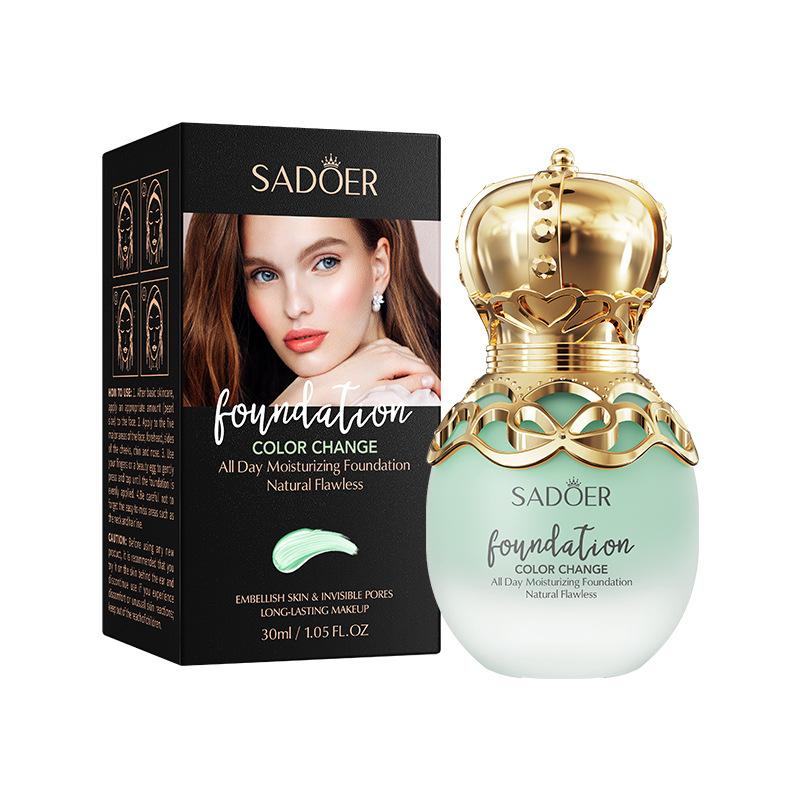 

Меняющая цвет тональная основа-консилер естественно маскирует недостатки, полностью скрывает темные круги и акне, водостойкая и быстросохнущая жидкая тональная основа Skin Color