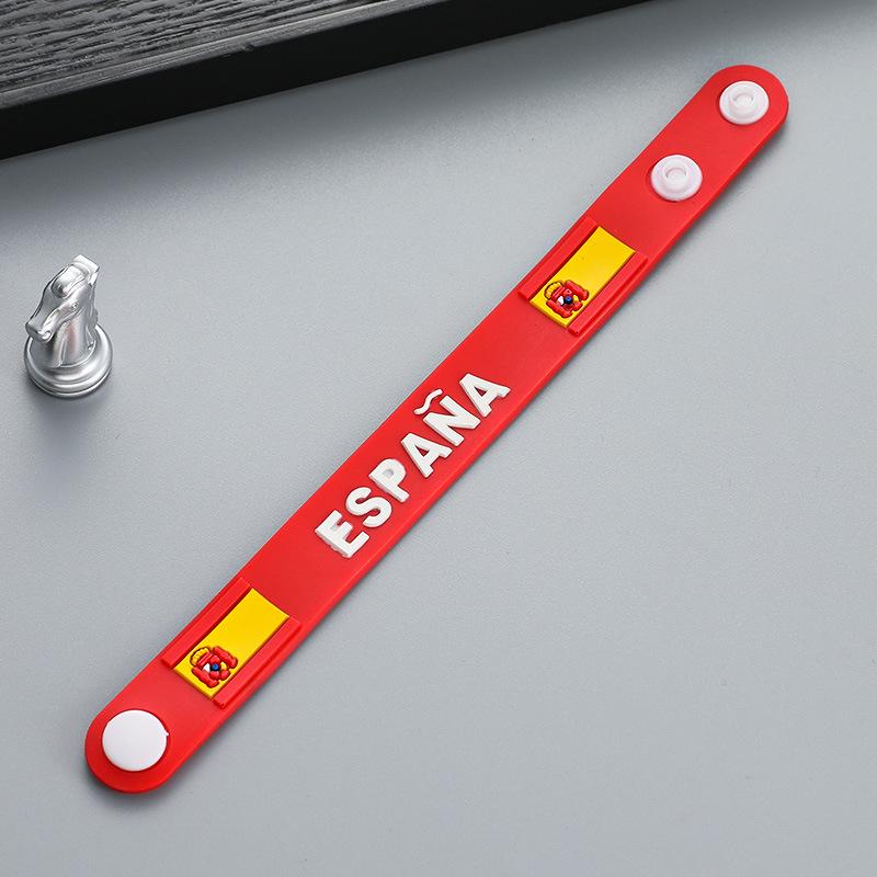 2026 USA, Canada, Mexico World Cup National Team Rubber Wristband - Souvenir Gift with Team Flags