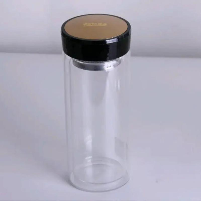 Tianyi Double-Layer Glass Tea Cup with Logo and High Borosilicate Design