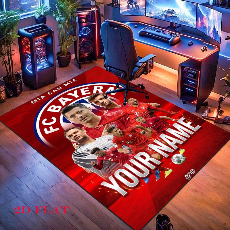 Custom Fc Bayern Munich Carpet Rug for Living Room Bedroom Home Sofa Decoration,Kids play Nonslip Floor Mat