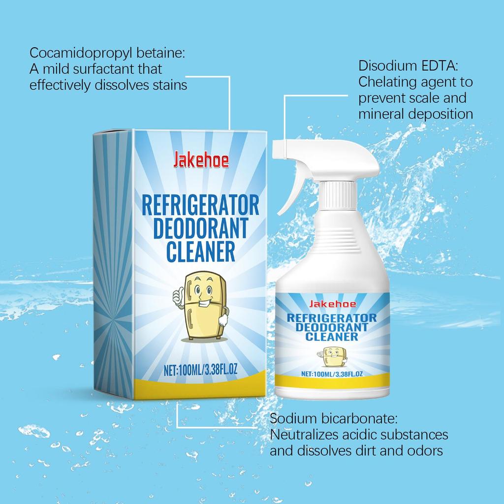 Jakehoe Kühlschrank Desodorierender Reiniger Gefrierschrank Geruchsentferner Kühlschrank Schnelle Geruchsentfernung Reinigungsspray