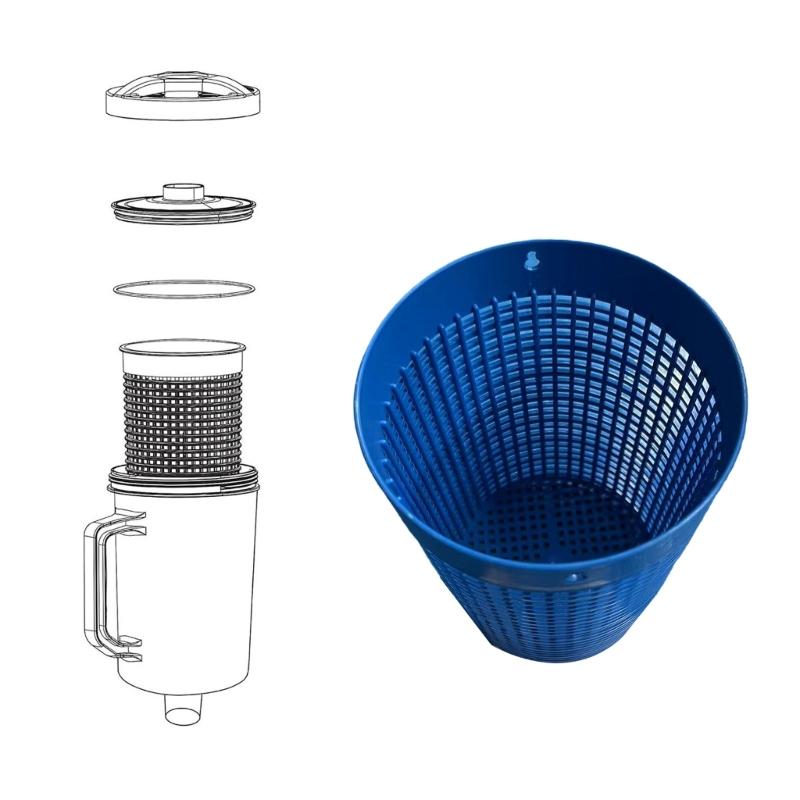 Pool Skimmer Basket Swimming Pool Filter Basket Replacement Basket Pool Strainer Basket PVC Texture Suitable for W560