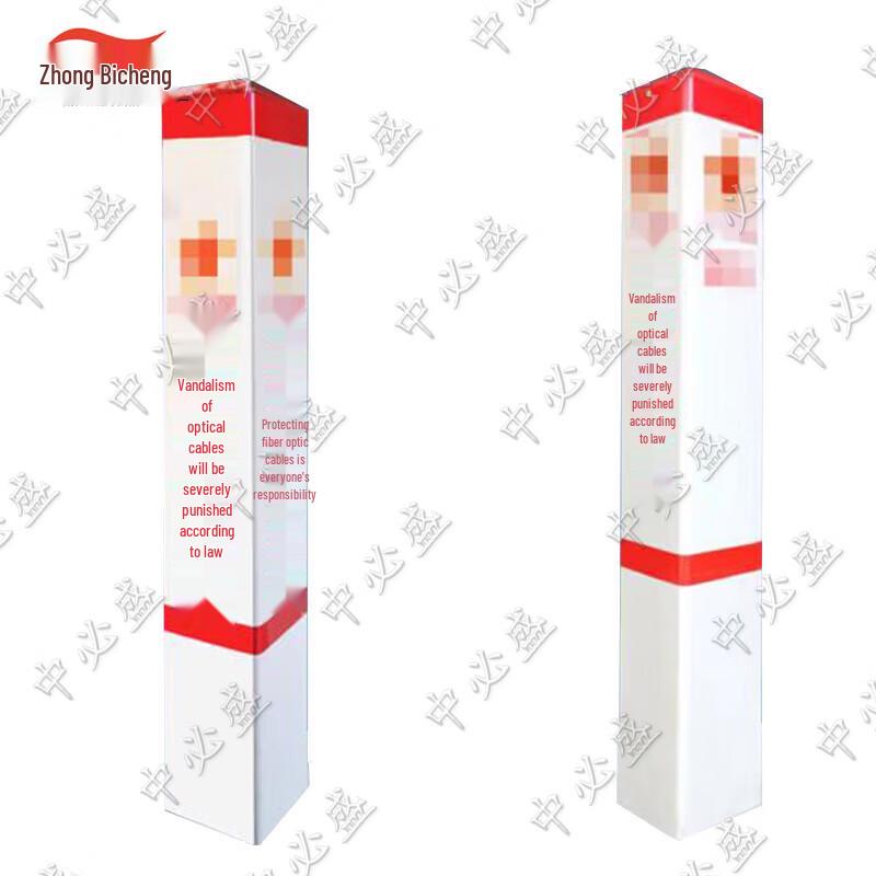 Plastic Steel Fiber Optic Cable Warning Marker Pile
