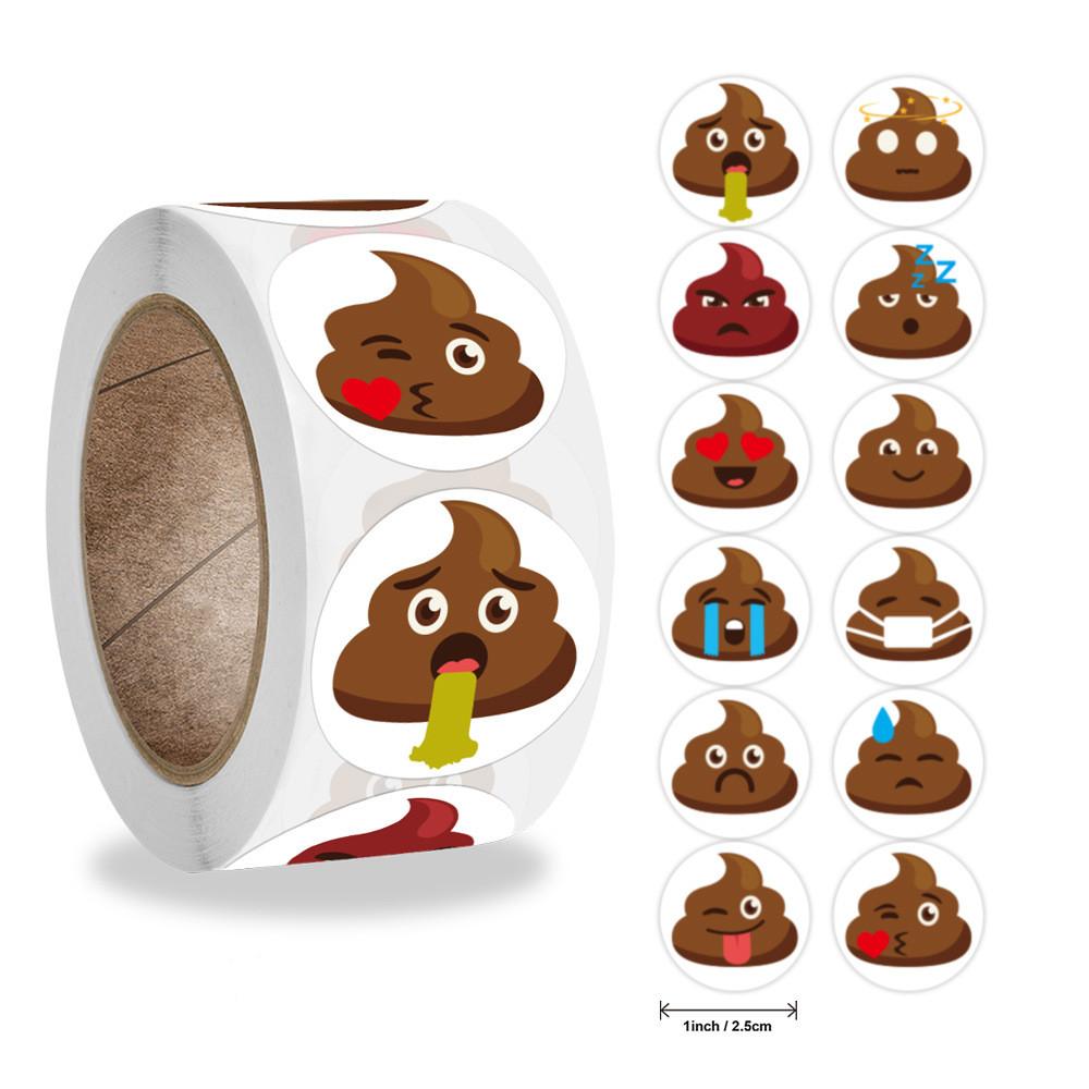 Stickers 500 Pcsroll Face Encouragement Reward Sticker Children Toy Decoration Sticker Label