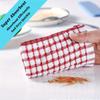 5-Pack Super Absorbent Plaid Dish Towels - Quick-Dry Reusable Kitchen Cloths for Dishes, Countertops, Versatile for Entire Home