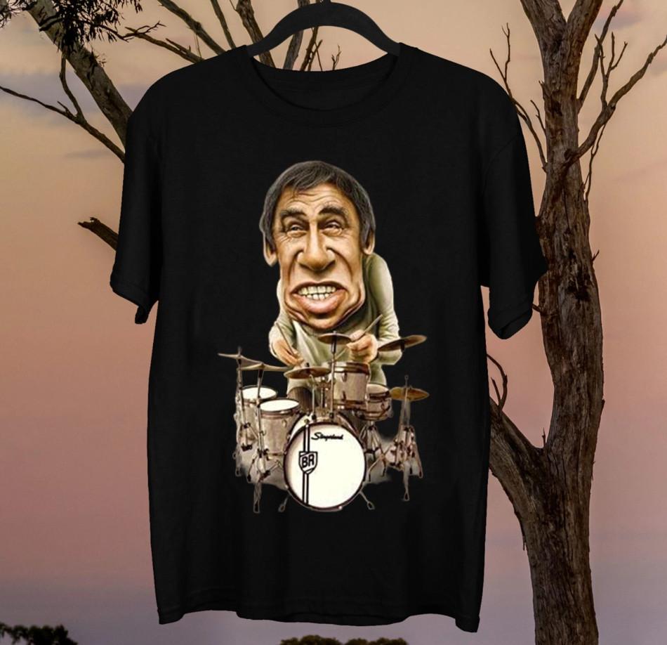 New Buddy Rich Cartoon Cotton Black S-5XL T-Shirt Unisex T-Shirt L