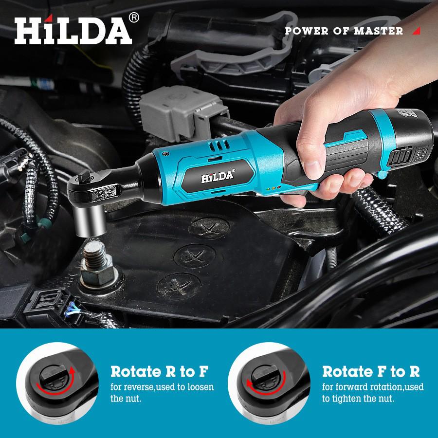 90-Degree Lithium Battery Electric Ratchet Wrench with High Torque