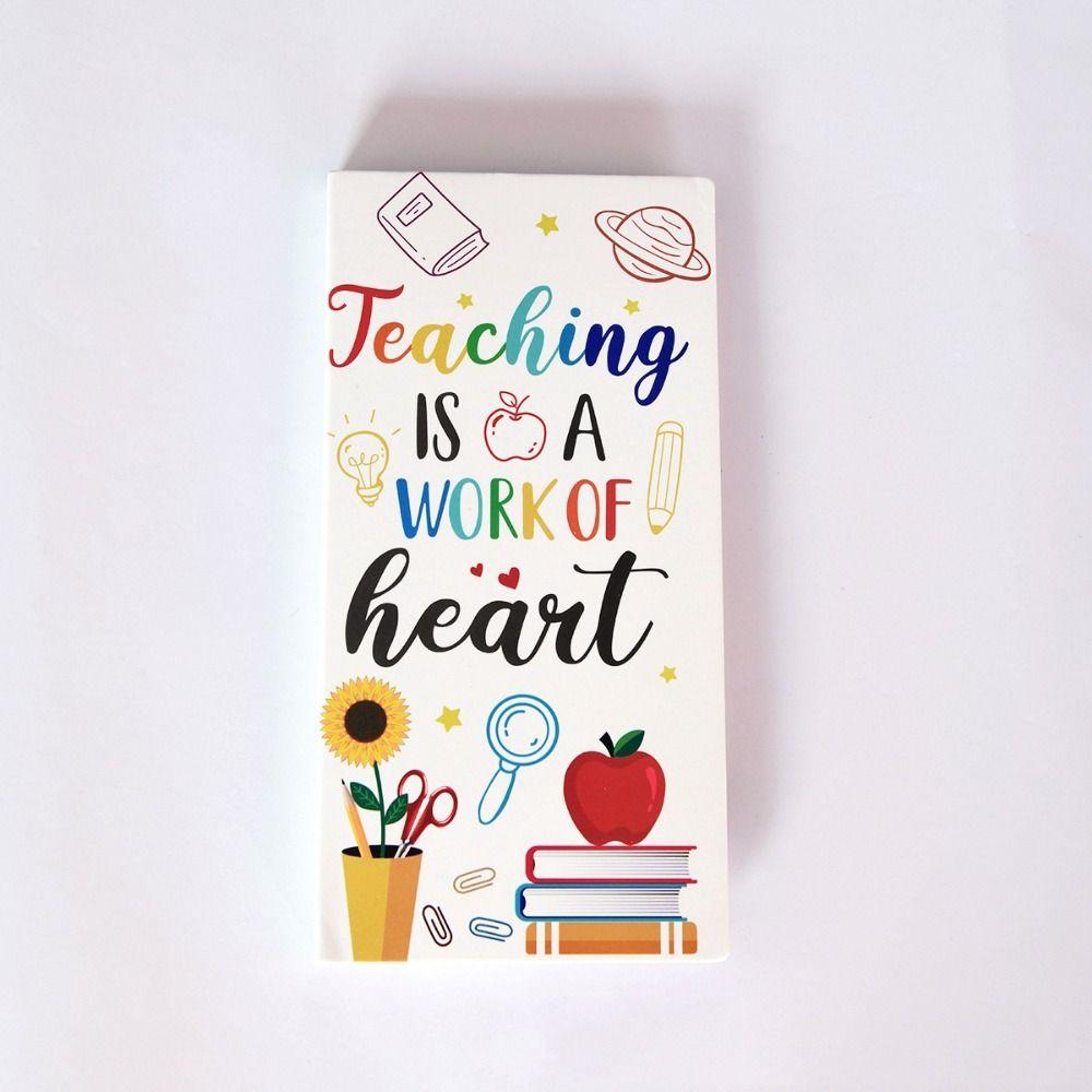 Teachers' Day Theme Teacher Sticky Notes Self-Stick Writing Memo Pads  Teaching Supplies
