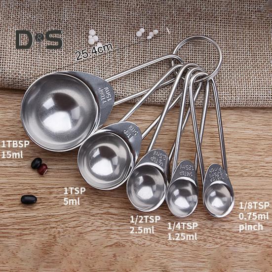 1 Set Measure Scoop Accurate Widely Applied Reusable Engraved Marking Measuring Scoop