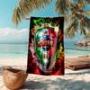 proof beach towel with Portugal Football team pattern - soft,absorbent,quick-drying,machine washable - perfect for swimming,camping,bathing