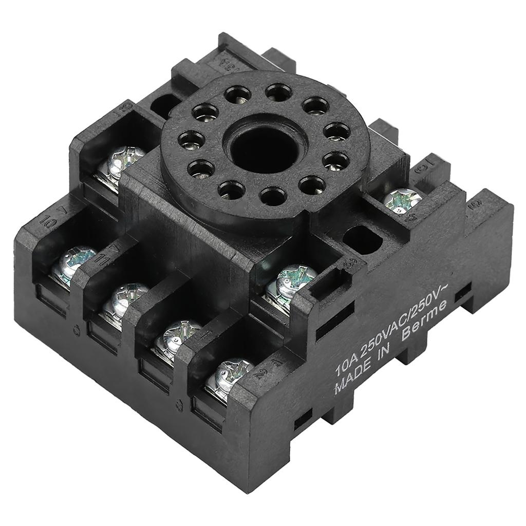 PF113A 11 Pins Power Relay Base Socket for JQX‑10F JTX‑2C Time Relay