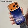 Phone Case: 2D Flat Lambskin Suitable for iPhone 18 17 16 15 14 13 Pro Protective Case, Starry Sky Swan, Christmas and Halloween Gifts