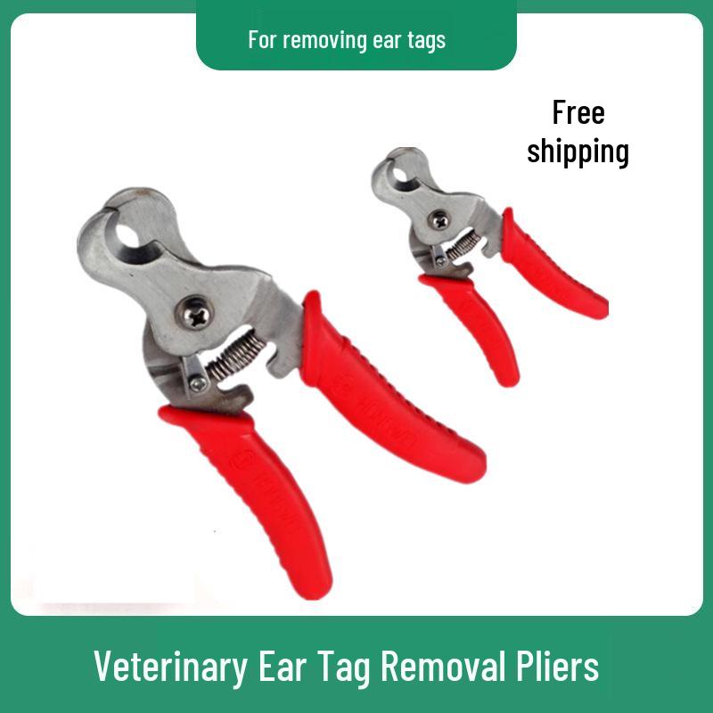 Stainless Steel Ear Tag Removal Pliers for Pigs, Cattle, Sheep, and Rabbits