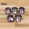 Cartoon Animal Lapel Pin Raccoon Brooch Pin, Decorative Enamel Badge, Alloy Scarves Pins for Jackets Backpacks Hats Bags Metal