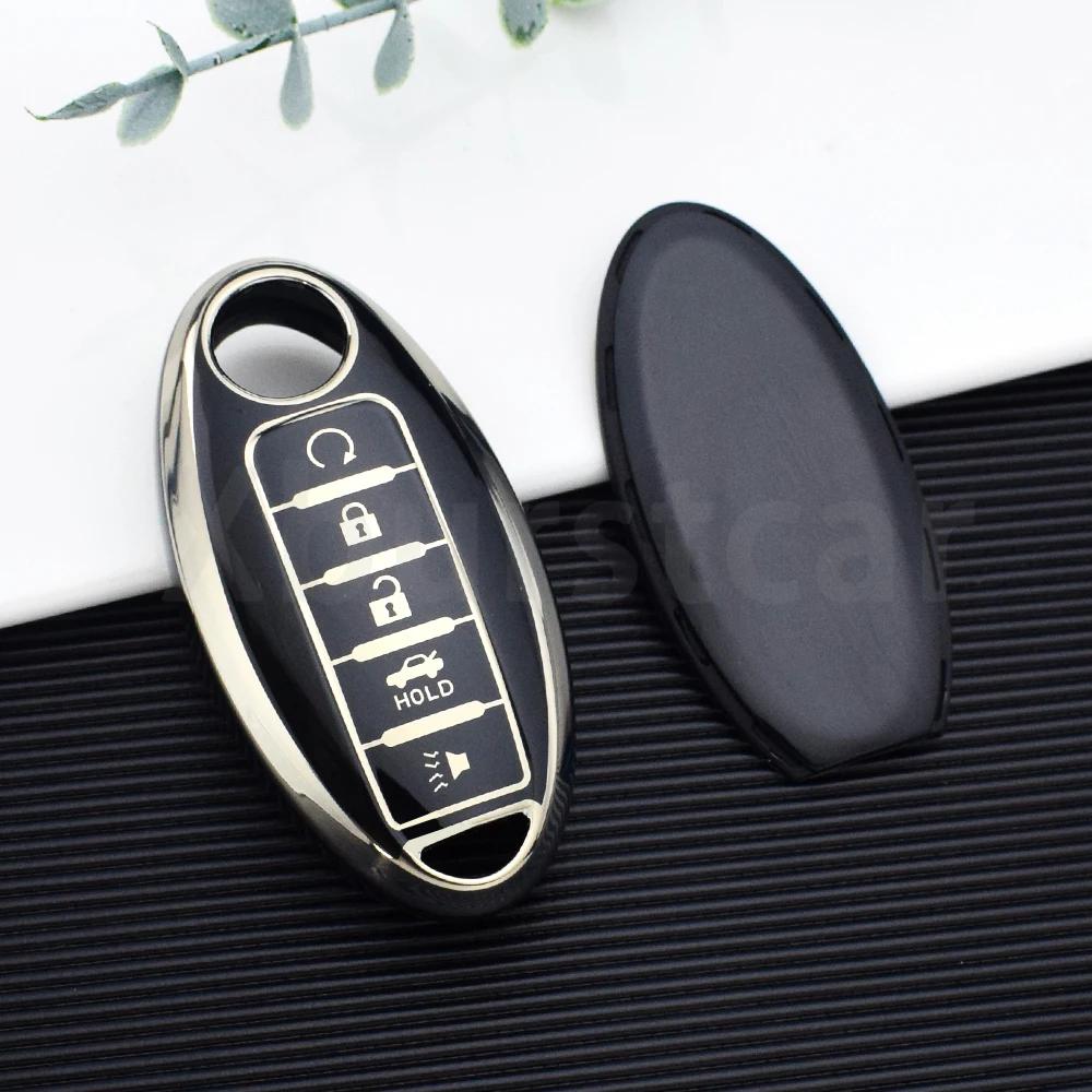 4/5 Buttons Tpu Car Key Case For Nissan Maxima Altima Versa Sentra Sunny Sylphy Teana Qashqai X-Trail Juke Shell Fob Fob Cover