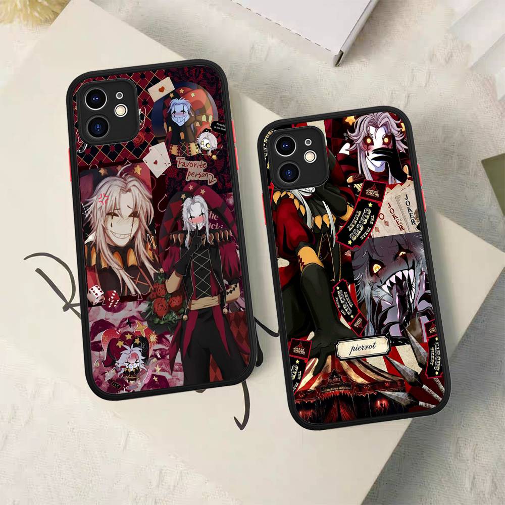 Anime The Freak Circus Pierrot Phone Case For IPhone 16e 16 15 14 13 12 11 Pro Max X XS Max Plus Matte Clear