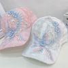 Summer Thin Mesh Baseball Hat Lace Flower Duck Tongue Hat Sunscreen and Sunshade Hat