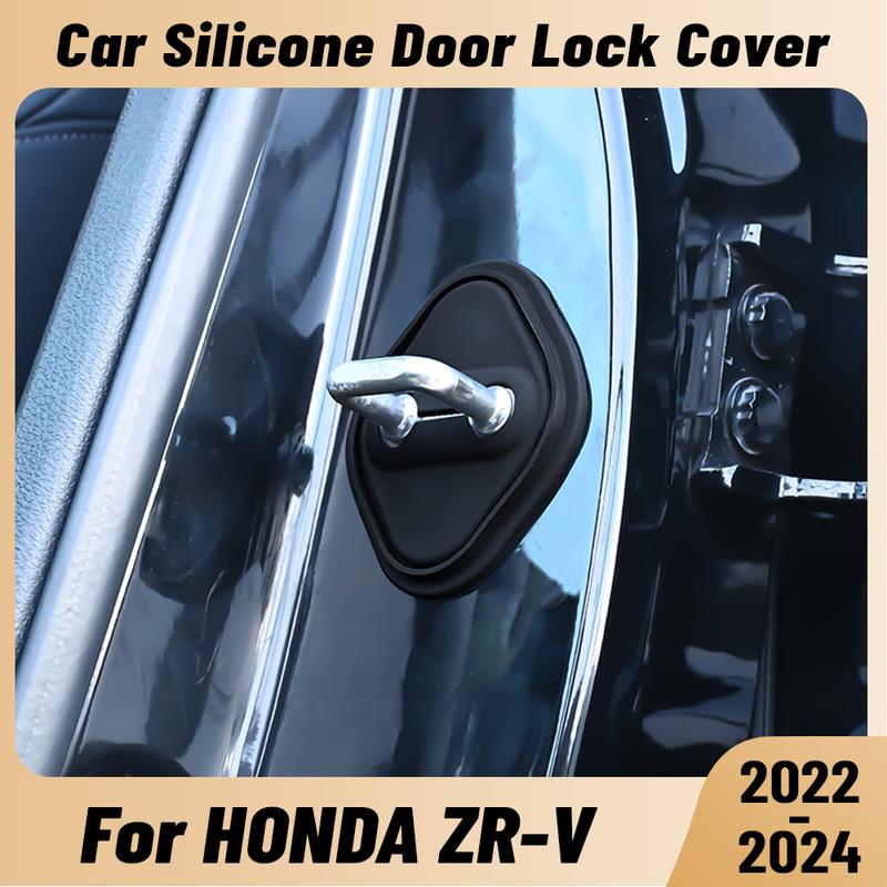 For HONDA ZR-V -2024 Car Door Shock Absorber Door Lock Protector Silicone Auto Door Lock Latches Cover Accessories