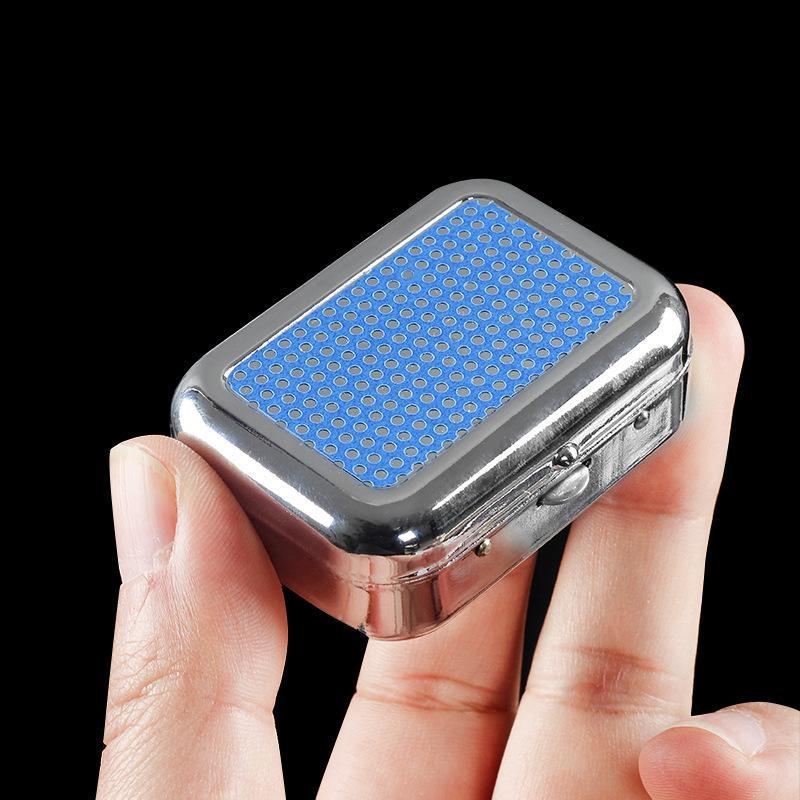 Stainless Steel Portable Ashtray With Sealed Lid Pocket Size For Outdoor Camping Driving Travel Use