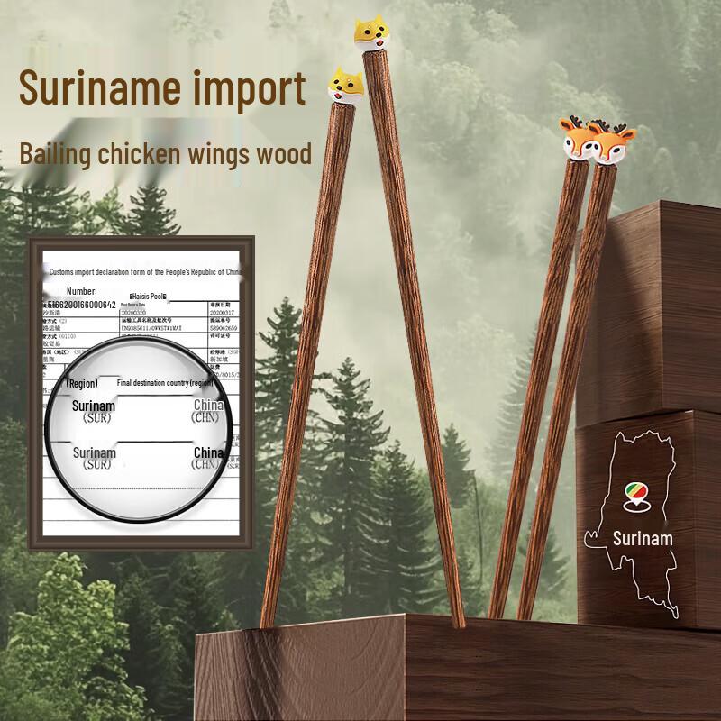 maxcook Natural Wood Chopsticks