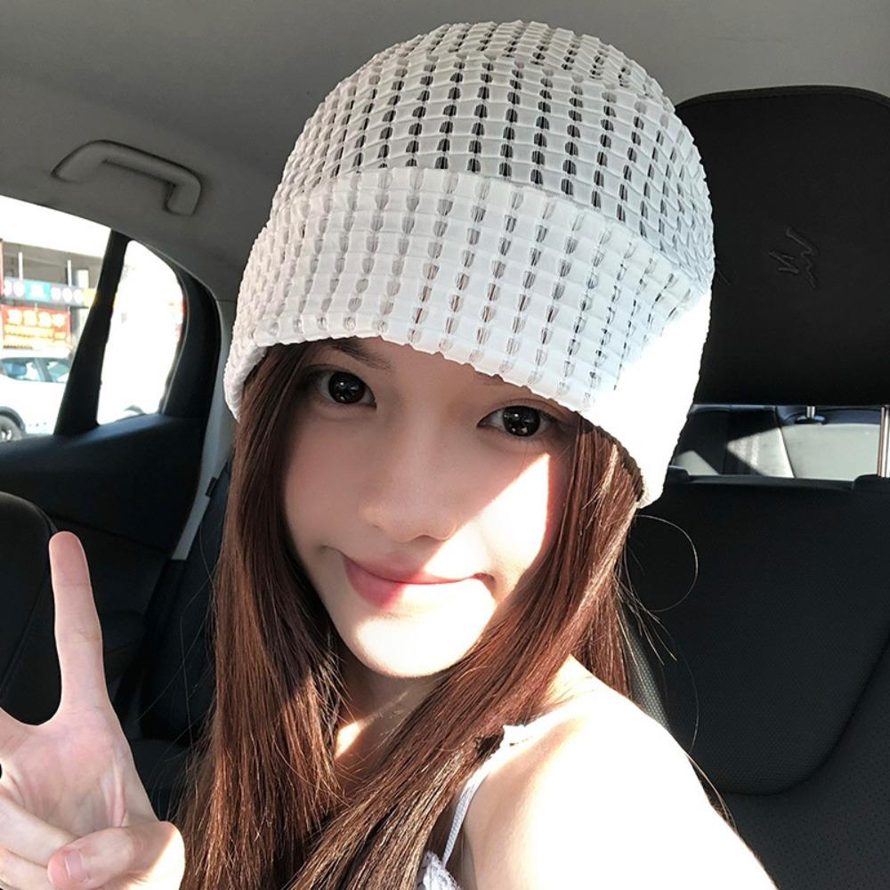 Soft Pullover Hat Cotton Hollow-out Cap Creative Beanie Hat  Streetwear
