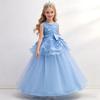 Little Girl Princess Wedding Gown Flower Girl Embroidered Long Dress