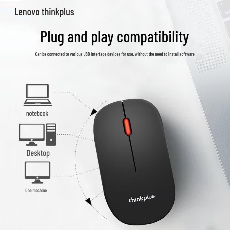 Lenovo ThinkPlus M80 Wireless Silent Mouse
