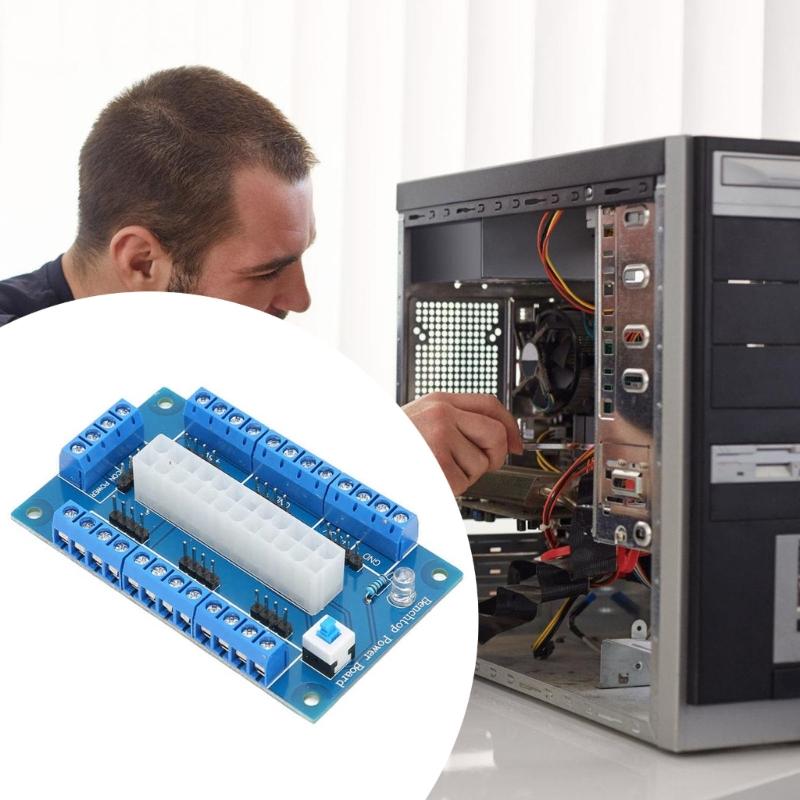 24/20pin Power Supply Breakouts Board Module Power Adapter Board Module Terminals Block Breakouts Module